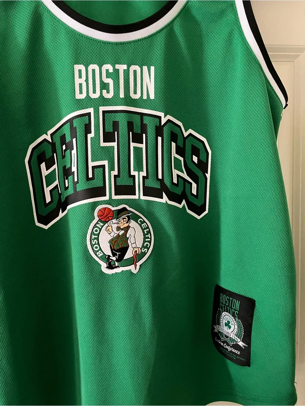 Boston Celtics Kids Basketball Jersey Tank Ultra Game Official NBA Green Size L